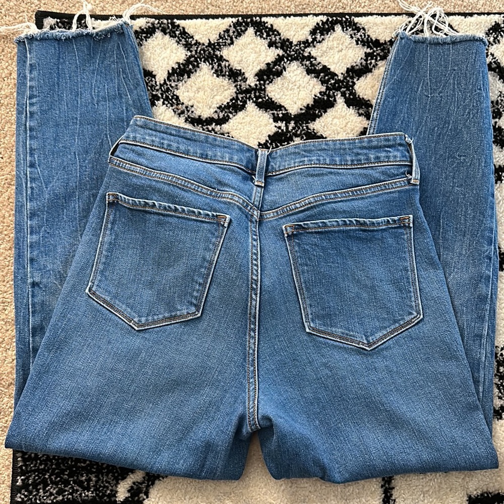 Old navy high rise slim straight jeans size 12